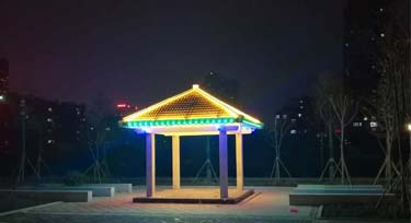 小區(qū)涼亭亮化 客戶(hù)滿(mǎn)意就是光臣的原動(dòng)力！