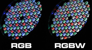 RGBW投光燈四色光源中的W有標準光嗎?
